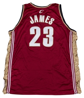 2005-06 LeBron James Game Used Cleveland Cavaliers Road Jersey With Detailed Provenance (MEARS A10)